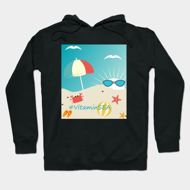 Vitamin Sea Hoodie by ArtDesignDE